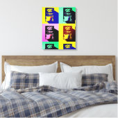 Ontbijt van champions pop kunst canvas afdruk (Insitu (Slaapkamer))