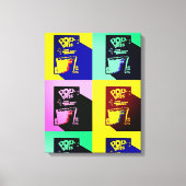 Ontbijt van champions pop kunst canvas afdruk (Voorkant)