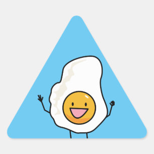 Ontbijt van de Eieren van het spiegelei het Sticker