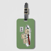 Ontbijt van het de boldim sum van Mandu het Bagagelabel (Voorkant (verticaal))