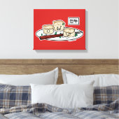 Ontbijt van het de boldim sum van Mandu het Canvas Afdruk (Insitu (Slaapkamer))