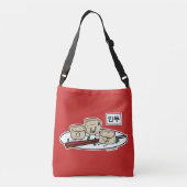 Ontbijt van het de boldim sum van Mandu het Crossbody Tas (Achterkant)