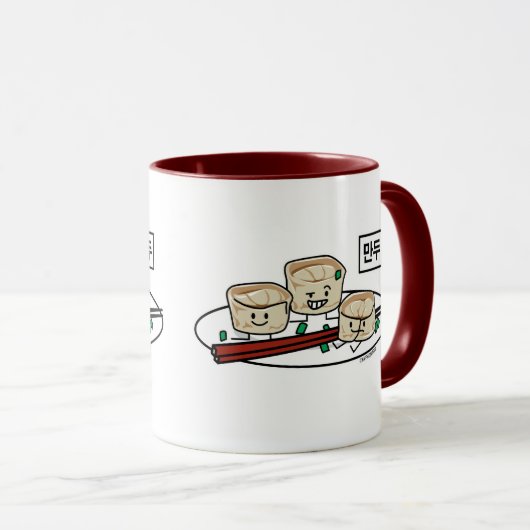 Ontbijt van het de boldim sum van Mandu het Mok (Voorkant rechts)