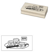 Ontbijt van het de boldim sum van Mandu het Rubberstempel (Gestempeld)