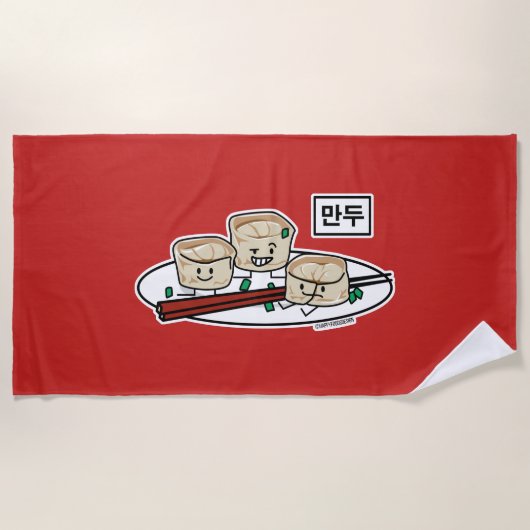 Ontbijt van het de boldim sum van Mandu het Strandlaken (Voorkant)