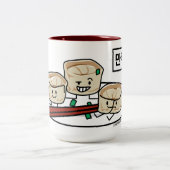 Ontbijt van het de boldim sum van Mandu het Tweekleurige Koffiemok (Center)