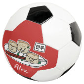 Ontbijt van het de boldim sum van Mandu het Voetbal (Drie kwart)