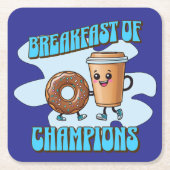 Ontbijt van Kampioenen Kartonnen Onderzetters (Voorkant)