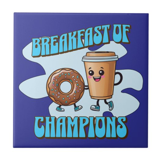 Ontbijt van Kampioenen Tegeltje (Voorkant)