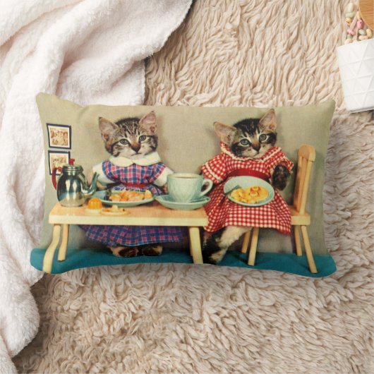 ontbijt van tabby kittens kussen (Deken)
