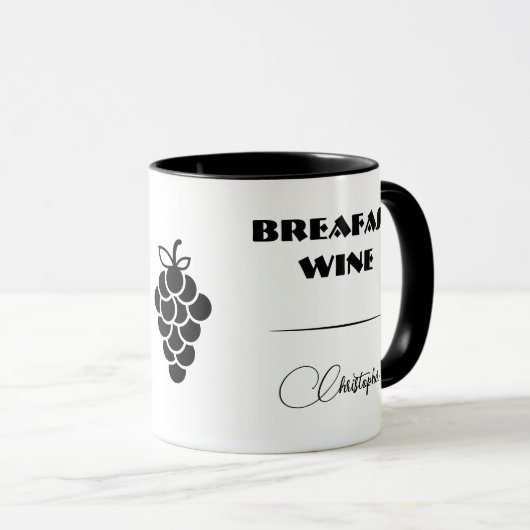 Ontbijt Wijn Mok (Voorkant rechts)