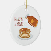 Ontbijt wordt genegeerd keramisch ornament (Rechts)