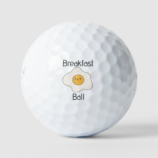 Ontbijtbal - Fun Golf Ball Golfballen (Voorkant)