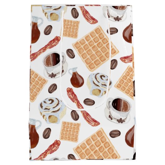 Ontbijtbare voedingsmiddelen Gift Bag Medium Cadeauzakje (Achterkant)