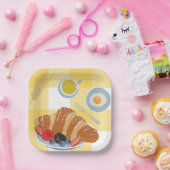 Ontbijtbord papieren bord (Feest)
