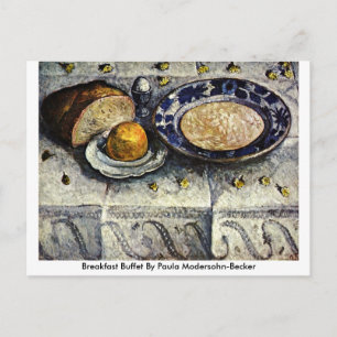 Ontbijtbuffet door Paula Modersohn-Becker Briefkaart