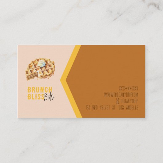 Ontbijtcafé Visitekaartje (Achterkant)