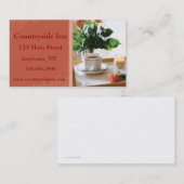 Ontbijtdienblad Visitekaartje (Voorkant / Achterkant)