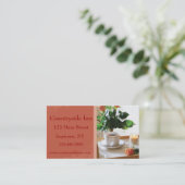 Ontbijtdienblad Visitekaartje (Staand voorkant)