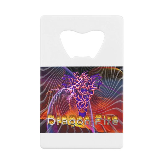 Ontbijtdrakenbrandontwerp Creditkaart Flessenopener (Voorkant)