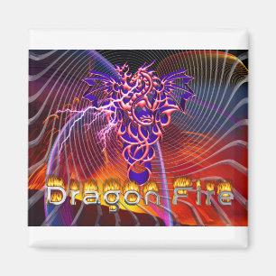 Ontbijtdrakenbrandontwerp Magneet