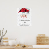 Ontbijten met het poster voor fondsenwerving in de (Keuken)