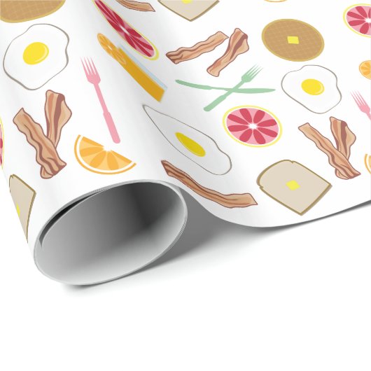 Ontbijtend patroonpapier cadeaupapier (Rol Hoek)