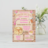 Ontbijtende Brunch Baby Shower-uitnodigingen Kaart (Staand voorkant)