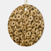 Ontbijtende graanringen keramisch ornament (Links)