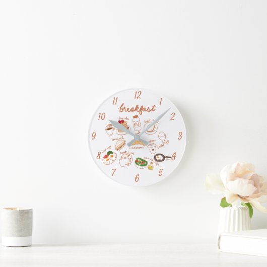 Ontbijtende keuken- en verwerkingsruimte ronde klok (Huis)