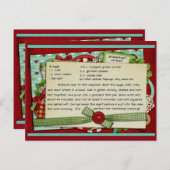 Ontbijtende Omelet-kerstrecept KAART (Voorkant / Achterkant)