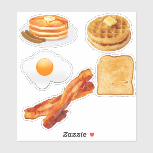 Ontbijtende Stickers (Vel)