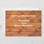 Ontbijtende uitnodigingskaarten kaart (Achterkant)