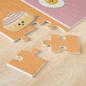 Ontbijtende voedingsmiddelen Puzzle Legpuzzel (Zijkant)