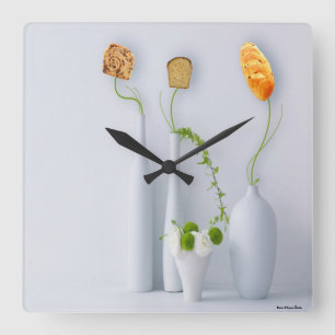 Ontbijtende wandklok