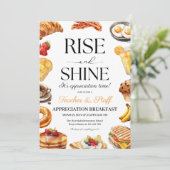 Ontbijtfeest voor waardering van leraren, Ontbijtf Kaart (Staand voorkant)