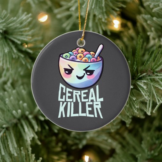 ontbijtgranen-moordenaar keramisch ornament (Boom)
