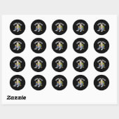 Ontbijtgranendoder Grappige Halloween Horrorfilm G Ronde Sticker (Vel)