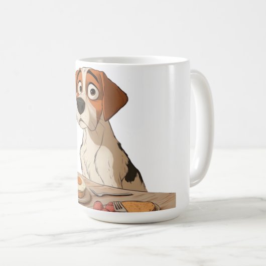 ontbijthond koffiemok (Voorkant rechts)