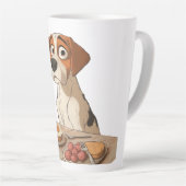 ontbijthond latte mok (Rechterhoek)