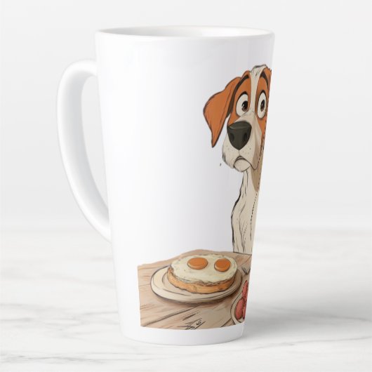 ontbijthond latte mok (Linkerhoek)