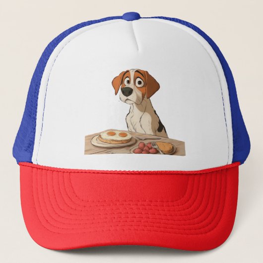 ontbijthond trucker pet (Voorkant)