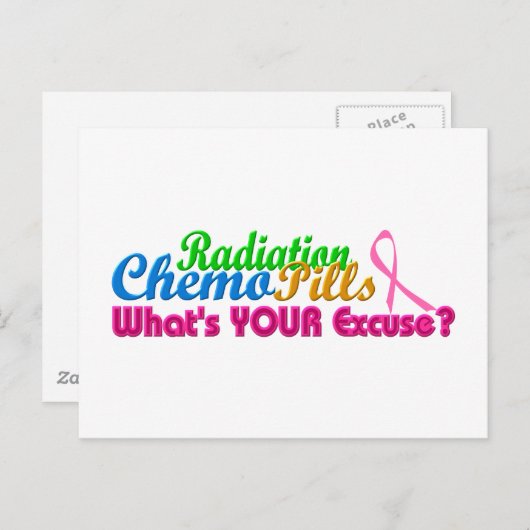 Ontbijtkanker Chemo Pardon Design Briefkaart (Voorkant / Achterkant)