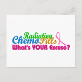 Ontbijtkanker Chemo Pardon Design Briefkaart (Voorkant)