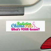 Ontbijtkanker Chemo Pardon Design Bumpersticker (Op auto)