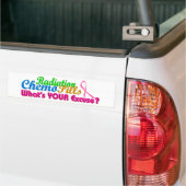 Ontbijtkanker Chemo Pardon Design Bumpersticker (Op Truck)