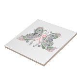 Ontbijtkankervlinderontwerp Tegeltje (Zijkant)