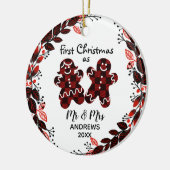 ontbijtkoek eerste kerstbuffelkoek keramisch ornament (Links)