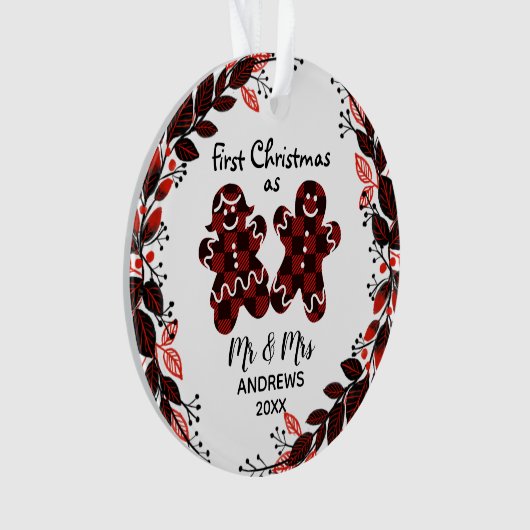 ontbijtkoek eerste kerstbuffelkoek ornament (voorkant)