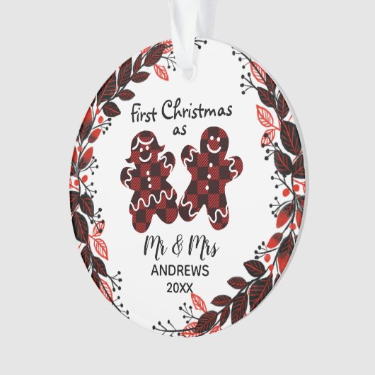 ontbijtkoek eerste kerstbuffelkoek ornament (voorkant)